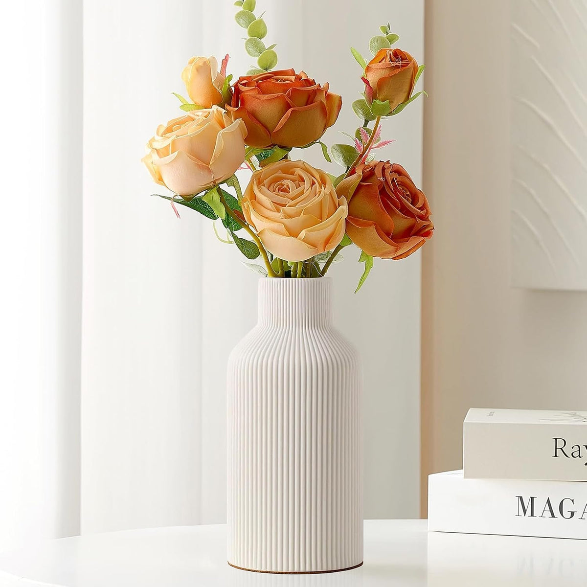 Name Lifestyle Ribbed Ceramic Flower Vase additional product photo
