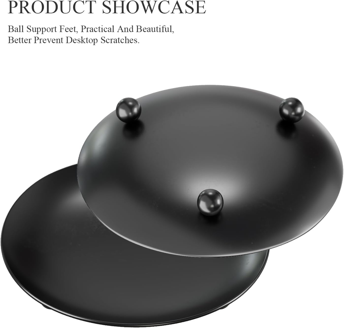 Name Lifestyle Matte Black Metal Pillar Candle Plates additional product photo