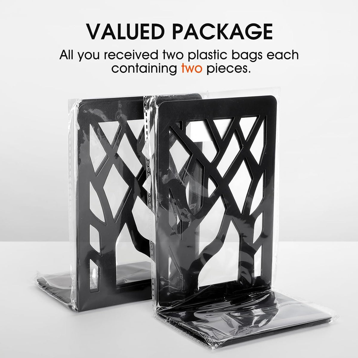 Name Lifestyle Black Steel Tree Cutout Bookends additional product photo