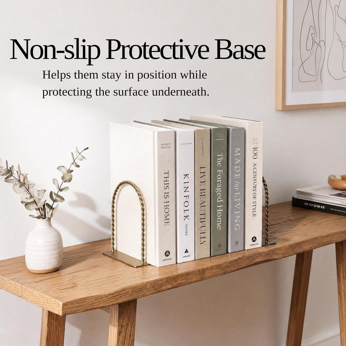 Name Lifestyle Gold Twisted Rope Arch Bookends additional product photo