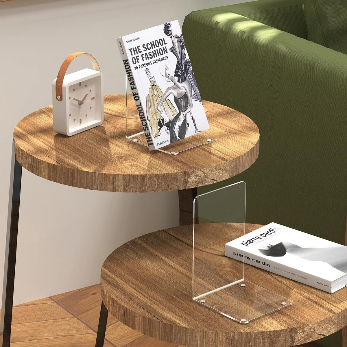Name Lifestyle Clear Acrylic L-Shaped Bookends additional product photo