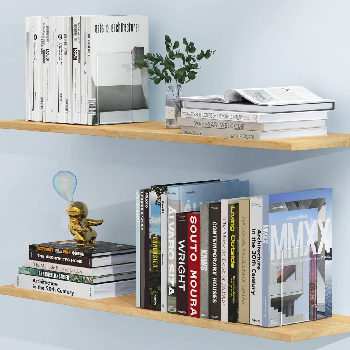 Name Lifestyle Clear Acrylic L-Shaped Bookends additional product photo