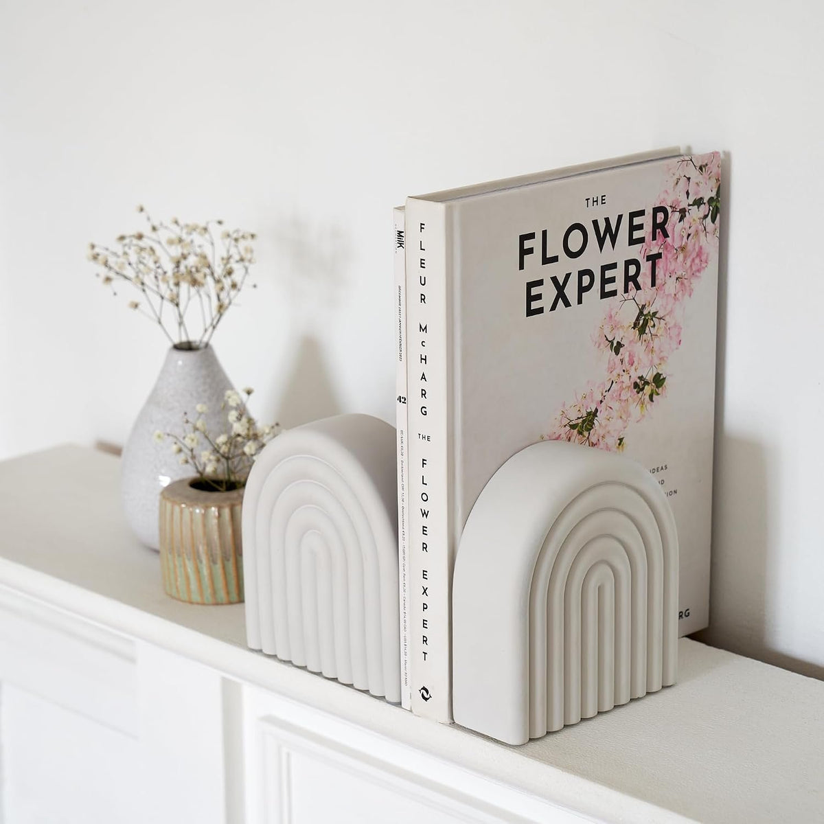 Name Lifestyle Concrete Rainbow Arch Bookends additional product photo