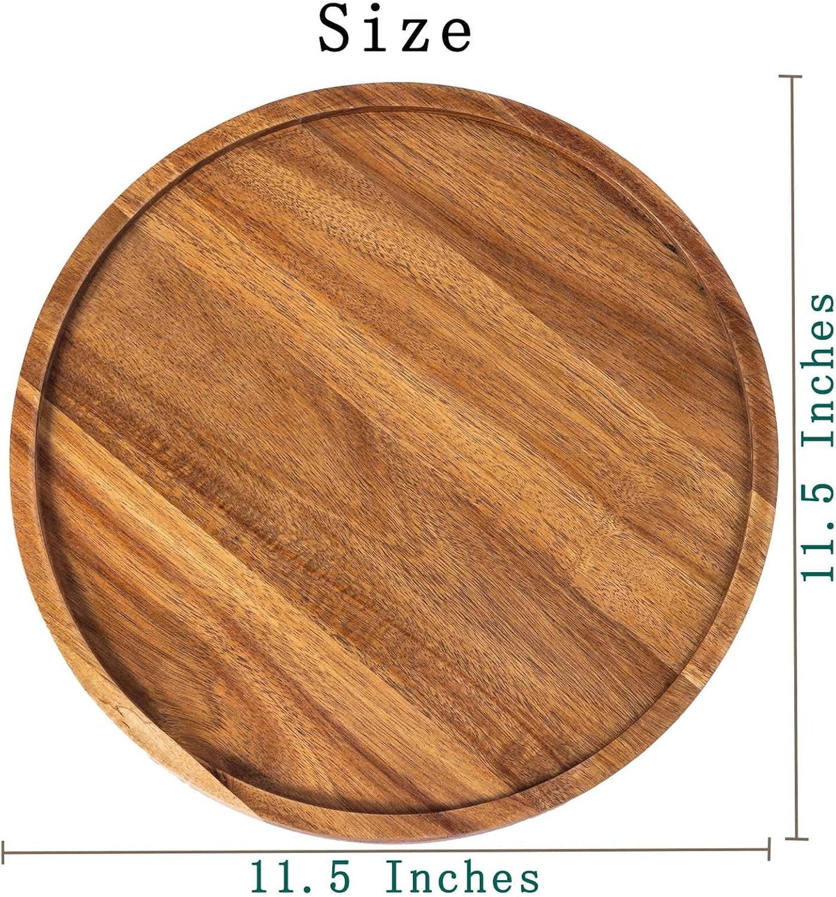 Name Lifestyle Round Acacia Wood Tray additional product photo