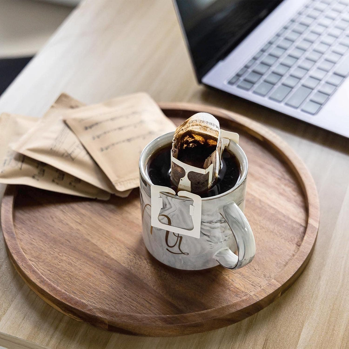 Name Lifestyle Round Acacia Wood Tray additional product photo