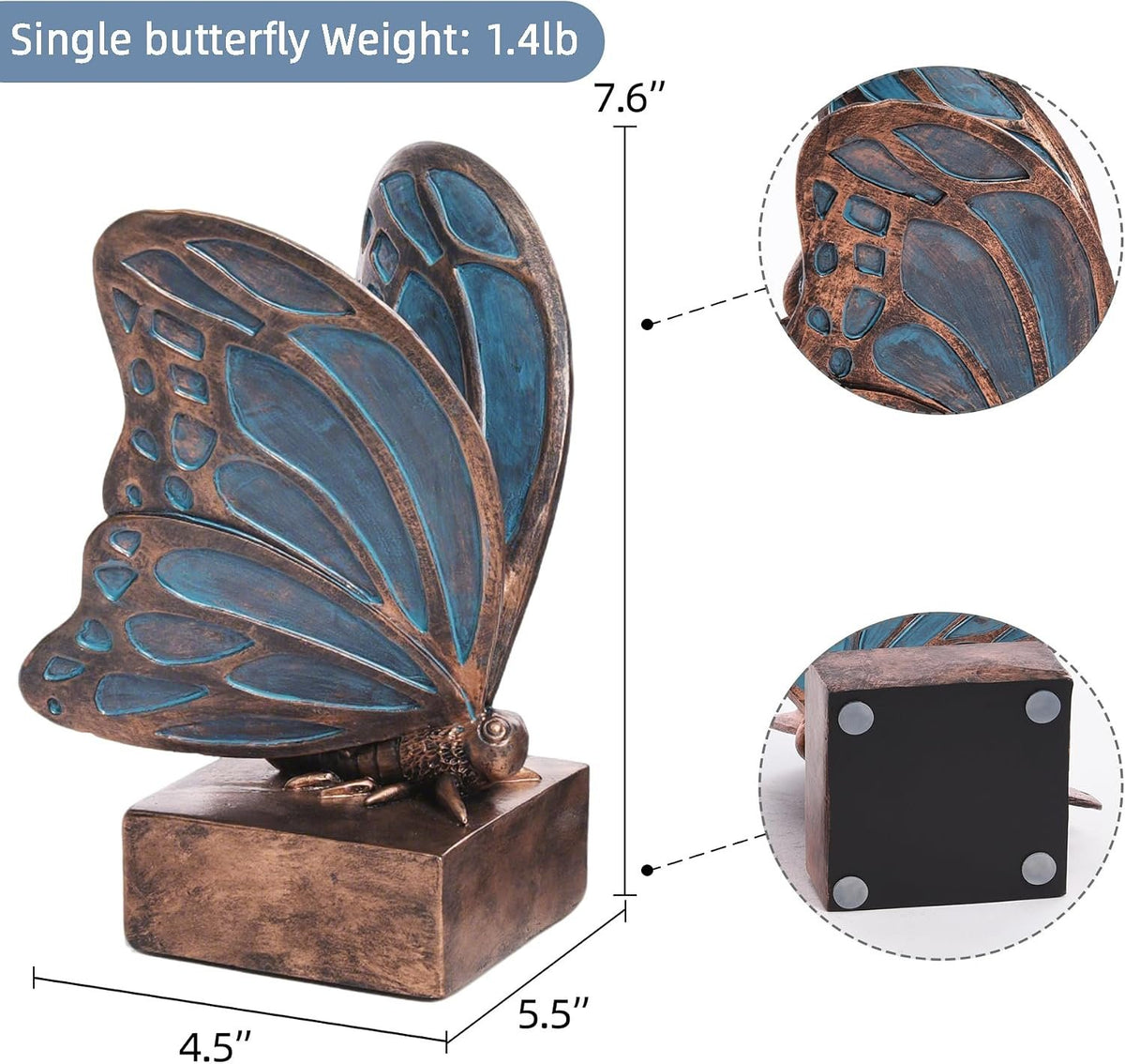 Name Lifestyle Resin Butterfly Bookends additional product photo
