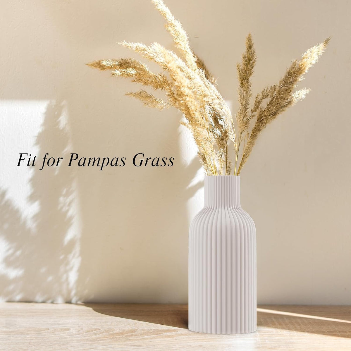 Name Lifestyle White Ribbed Ceramic Bottle Vase additional product photo