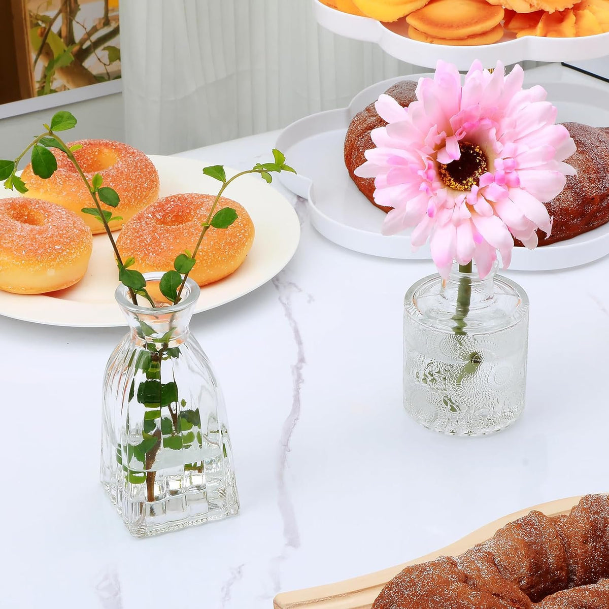 Name Lifestyle Embossed Glass Bud Vase Set additional product photo