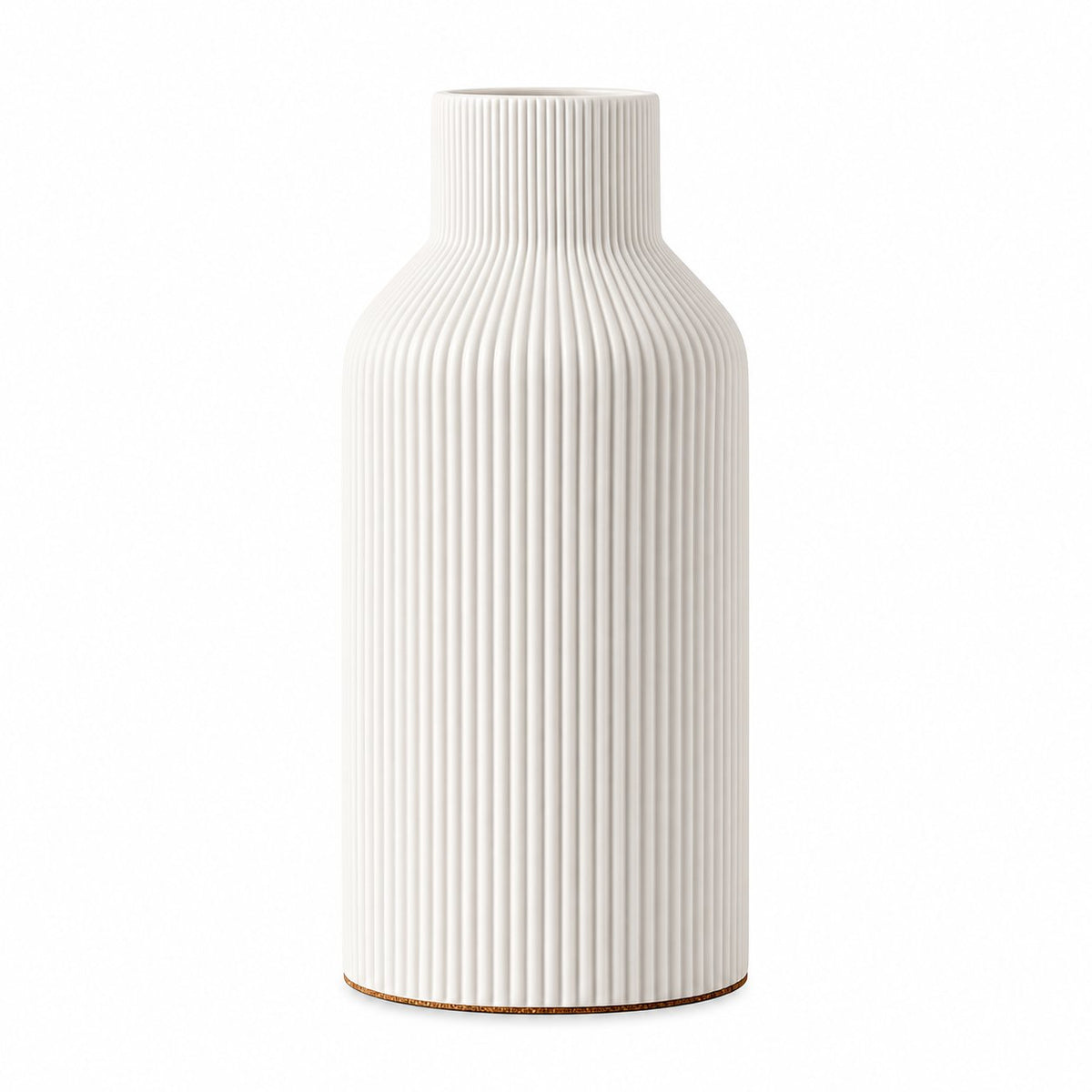 Name Lifestyle Ribbed Ceramic Flower Vase studio product photo