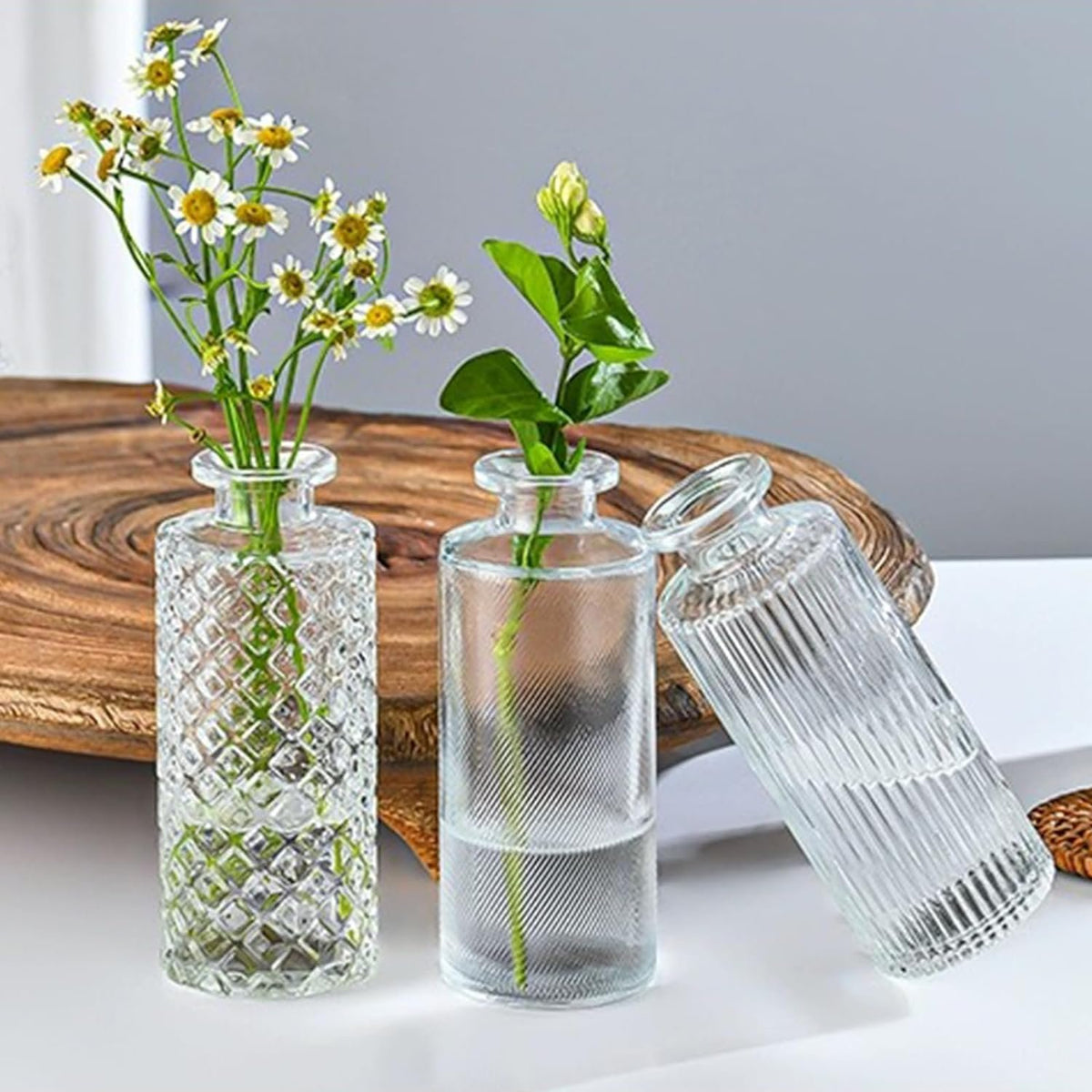 Name Lifestyle Vintage Clear Glass Bud Vase Collection additional product photo