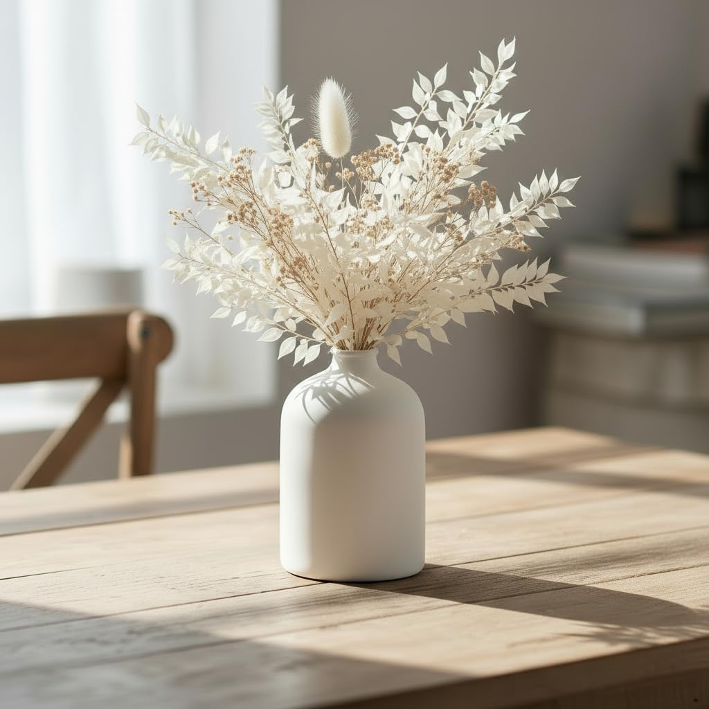 Name Lifestyle Matte Sandy White Ceramic Vase additional product photo