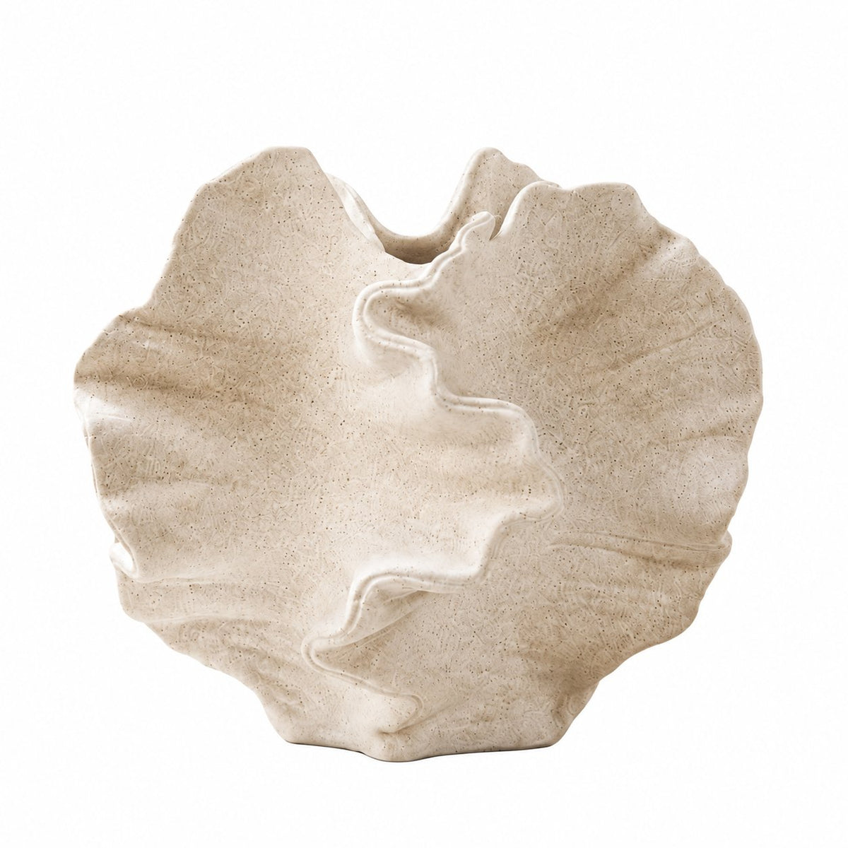 Name Lifestyle Sculptural Textured Ceramic Vase studio product photo